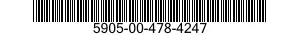 5905-00-478-4247 RESISTOR,FIXED,COMPOSITION 5905004784247 004784247