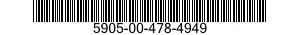 5905-00-478-4949 RESISTOR,VARIABLE,NONWIRE WOUND,NONPRECISION 5905004784949 004784949