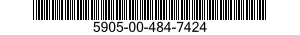 5905-00-484-7424 RESISTOR,FIXED,WIRE WOUND,NONINDUCTIVE 5905004847424 004847424