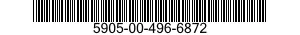 5905-00-496-6872 RESISTOR,VARIABLE,NONWIRE WOUND,NONPRECISION 5905004966872 004966872