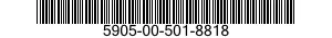 5905-00-501-8818 RESISTOR,FIXED,WIRE WOUND,INDUCTIVE 5905005018818 005018818