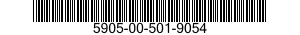 5905-00-501-9054 RESISTOR,FIXED,WIRE WOUND,INDUCTIVE 5905005019054 005019054