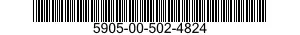 5905-00-502-4824 RESISTOR,VARIABLE,NONWIRE WOUND, 5905005024824 005024824