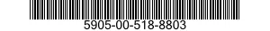 5905-00-518-8803 RESISTOR,FIXED,WIRE WOUND,INDUCTIVE 5905005188803 005188803