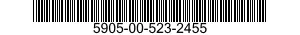 5905-00-523-2455 RESISTOR,VARIABLE B 5905005232455 005232455