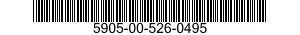 5905-00-526-0495 RESISTOR,VARIABLE,NONWIRE WOUND,NONPRECISION 5905005260495 005260495