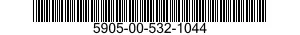 5905-00-532-1044 RESISTOR,FIXED,WIRE WOUND,INDUCTIVE 5905005321044 005321044