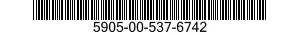 5905-00-537-6742 RESISTOR,FIXED,COMPOSITION 5905005376742 005376742