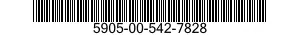 5905-00-542-7828 RESISTOR,FIXED,WIRE WOUND,INDUCTIVE 5905005427828 005427828