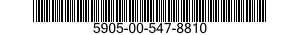 5905-00-547-8810 RESISTOR,FIXED,FILM 5905005478810 005478810
