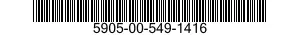 5905-00-549-1416 RESISTOR,FIXED,WIRE WOUND,INDUCTIVE 5905005491416 005491416