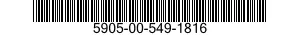 5905-00-549-1816 RESISTOR,FIXED,WIRE WOUND,INDUCTIVE 5905005491816 005491816