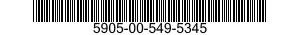 5905-00-549-5345 RESISTOR,FIXED,WIRE WOUND,INDUCTIVE 5905005495345 005495345