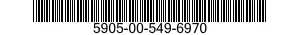 5905-00-549-6970 RESISTOR,FIXED,WIRE WOUND,NONINDUCTIVE 5905005496970 005496970