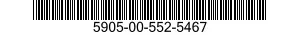 5905-00-552-5467 RESISTOR,FIXED,WIRE WOUND 5905005525467 005525467