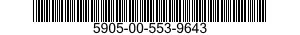 5905-00-553-9643 RESISTOR,FIXED,WIRE WOUND,INDUCTIVE 5905005539643 005539643