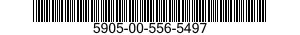 5905-00-556-5497 RESISTOR,FIXED,WIRE WOUND,INDUCTIVE 5905005565497 005565497