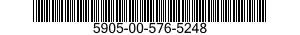 5905-00-576-5248 RESISTOR,FIXED,WIRE WOUND,INDUCTIVE 5905005765248 005765248