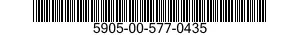 5905-00-577-0435 RESISTOR,VARIABLE,NONWIRE WOUND,NONPRECISION 5905005770435 005770435