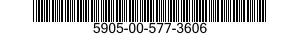 5905-00-577-3606 RESISTOR,VARIABLE,NONWIRE WOUND,NONPRECISION 5905005773606 005773606