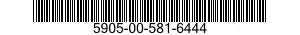 5905-00-581-6444 RESISTOR,FIXED,WIRE WOUND,INDUCTIVE 5905005816444 005816444