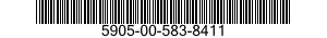 5905-00-583-8411 RESISTOR,FIXED,WIRE WOUND,INDUCTIVE 5905005838411 005838411
