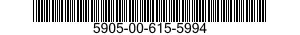 5905-00-615-5994 RESISTOR,VARIABLE,WIRE WOUND,NONPRECISION 5905006155994 006155994