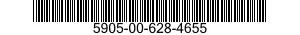 5905-00-628-4655 RESISTOR,FIXED,FILM 5905006284655 006284655