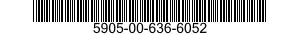 5905-00-636-6052 RESISTOR,VARIABLE,WIRE WOUND,NONPRECISION 5905006366052 006366052