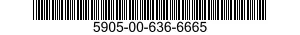 5905-00-636-6665 RESISTOR,FIXED,WIRE WOUND,INDUCTIVE 5905006366665 006366665