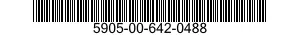 5905-00-642-0488 RESISTOR,FIXED,COMPOSITION 5905006420488 006420488
