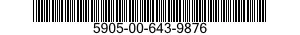 5905-00-643-9876 RESISTOR,VARIABLE,WIRE WOUND,NONPRECISION 5905006439876 006439876