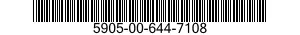 5905-00-644-7108 RESISTOR,CURRENT REGULATING 5905006447108 006447108