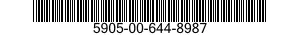 5905-00-644-8987 RESISTOR,VARIABLE,WIRE WOUND,PRECISION 5905006448987 006448987