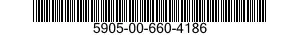 5905-00-660-4186 RESISTOR,FIXED,WIRE WOUND,NONINDUCTIVE 5905006604186 006604186