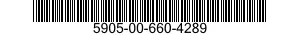 5905-00-660-4289 RESISTOR,FIXED,COMPOSITION 5905006604289 006604289