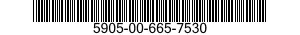 5905-00-665-7530 RESISTOR,VARIABLE,WIRE WOUND,NONPRECISION 5905006657530 006657530