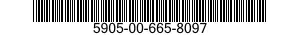 5905-00-665-8097 RESISTOR,FIXED,WIRE WOUND,INDUCTIVE 5905006658097 006658097