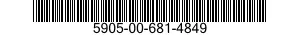 5905-00-681-4849 RESISTOR,FIXED,COMPOSITION 5905006814849 006814849