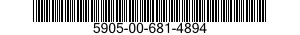 5905-00-681-4894 RESISTOR,FIXED,FILM 5905006814894 006814894