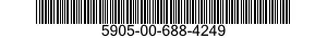5905-00-688-4249 RESISTOR,VARIABLE,NONWIRE WOUND,NONPRECISION 5905006884249 006884249