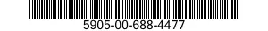 5905-00-688-4477 RESISTOR,FIXED,WIRE WOUND,INDUCTIVE 5905006884477 006884477