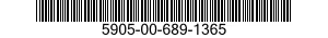 5905-00-689-1365 RESISTOR,THERMAL 5905006891365 006891365