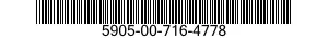 5905-00-716-4778 RESISTOR,FIXED,COMPOSITION 5905007164778 007164778
