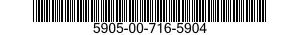 5905-00-716-5904 RESISTOR,VARIABLE,WIRE WOUND,NONPRECISION 5905007165904 007165904