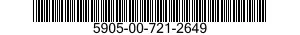 5905-00-721-2649 RESISTOR,VARIABLE,WIRE WOUND,NONPRECISION 5905007212649 007212649