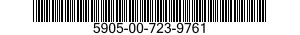 5905-00-723-9761 RESISTOR,FIXED,FILM 5905007239761 007239761