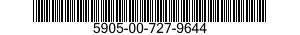 5905-00-727-9644 RESISTOR,FIXED,WIRE WOUND,INDUCTIVE 5905007279644 007279644