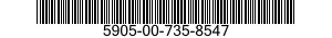 5905-00-735-8547 RESISTOR,ADJUSTABLE 5905007358547 007358547