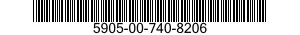 5905-00-740-8206 RESISTOR,VARIABLE,WIRE WOUND,PRE 5905007408206 007408206